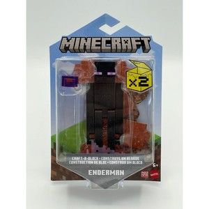 Minecraft Craft-A-Block Enderman 3" Figure Sealed